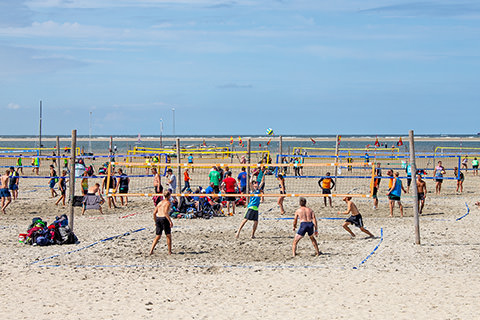 Strandsport auf Borkum